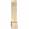 Ekena Millwork Portland Rough Sawn Timber Gable Bracket, Douglas Fir, 72"W x 30"H x 6"D x 6"F, 10/12 Pitch GBW072X30X0606POR00RDF - alternate 4